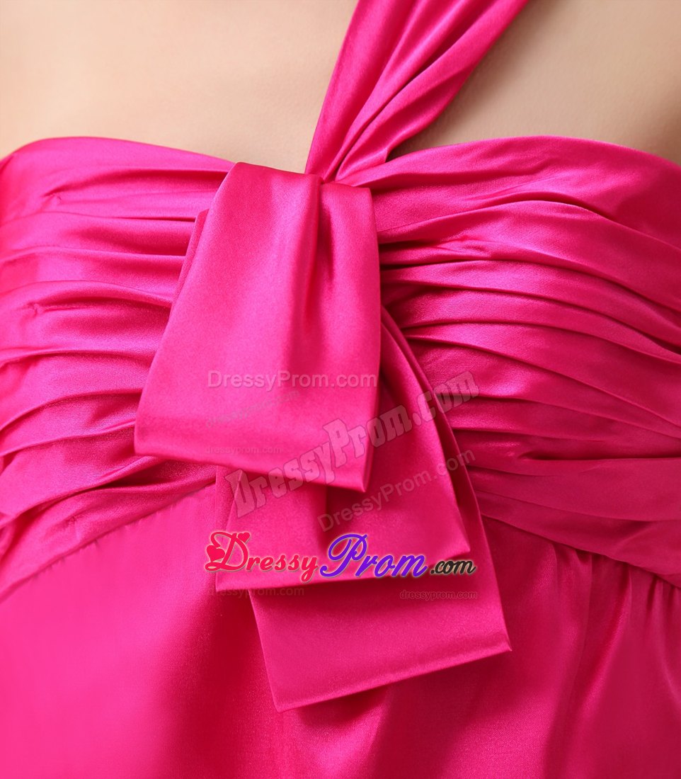 Hot Pink One Shoulder Prom Dress Ankle-length in Mississauga