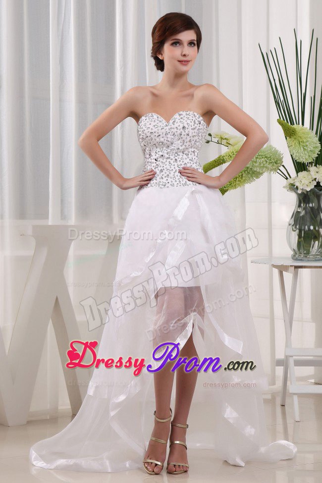 Popular Sweetheart Prom Dress with Beading and Ruffled Layers