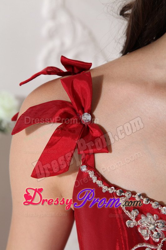 Straps Embroidery Beaded Quinceanera Party Dress with Pick Ups