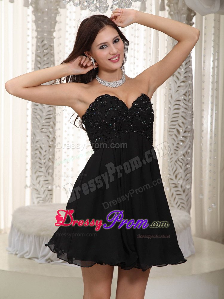 2014 Sweetheart Beaded Lace-Up Hawaii Black Evening Dresses