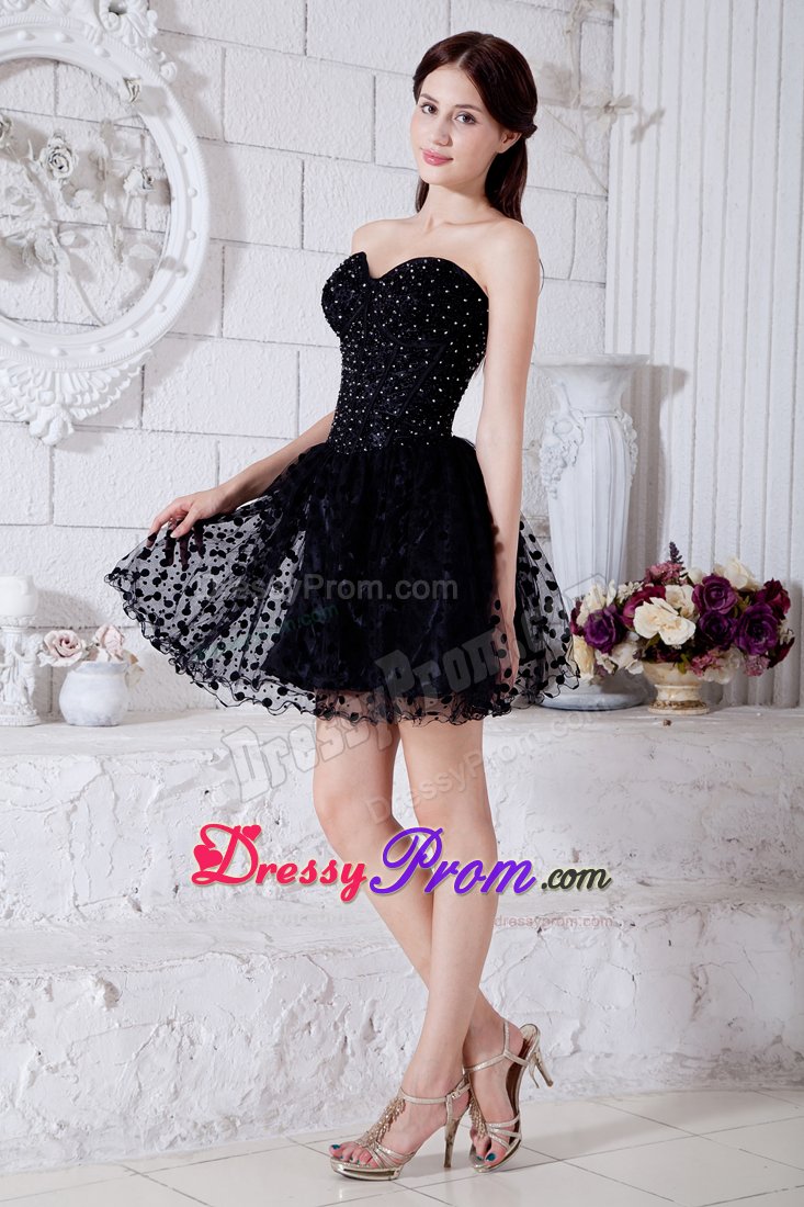 Dressed To The Teeth Sweetheart Beaded Little Black Dresses
