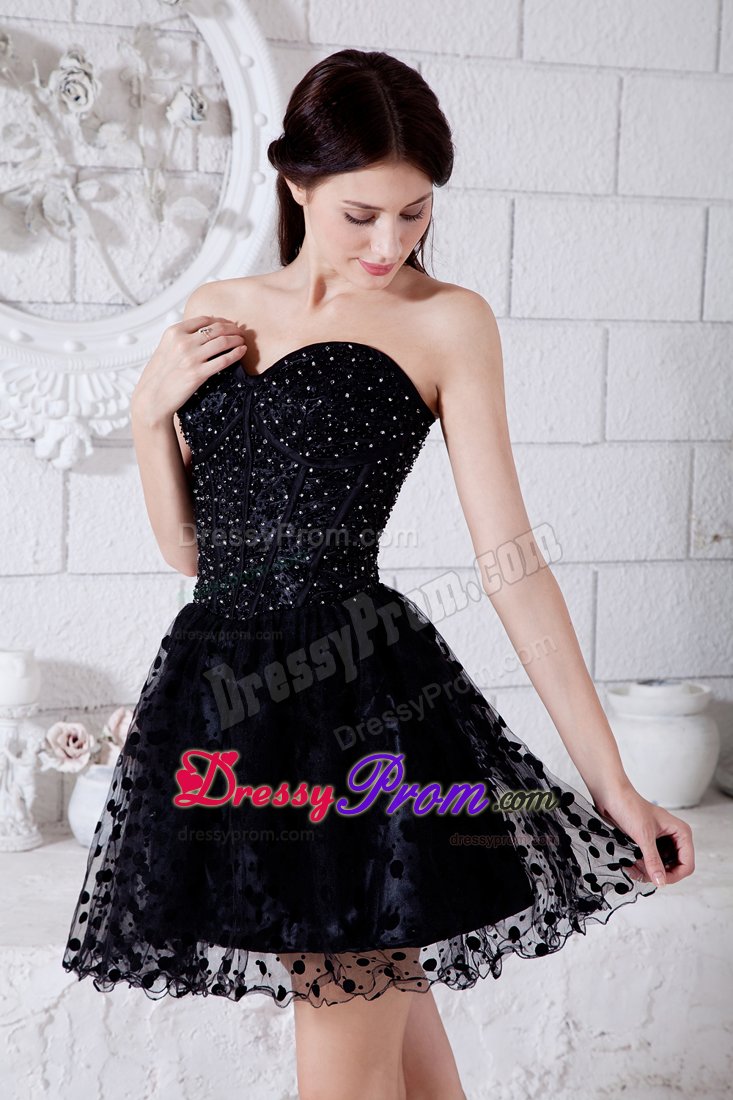 Dressed To The Teeth Sweetheart Beaded Little Black Dresses