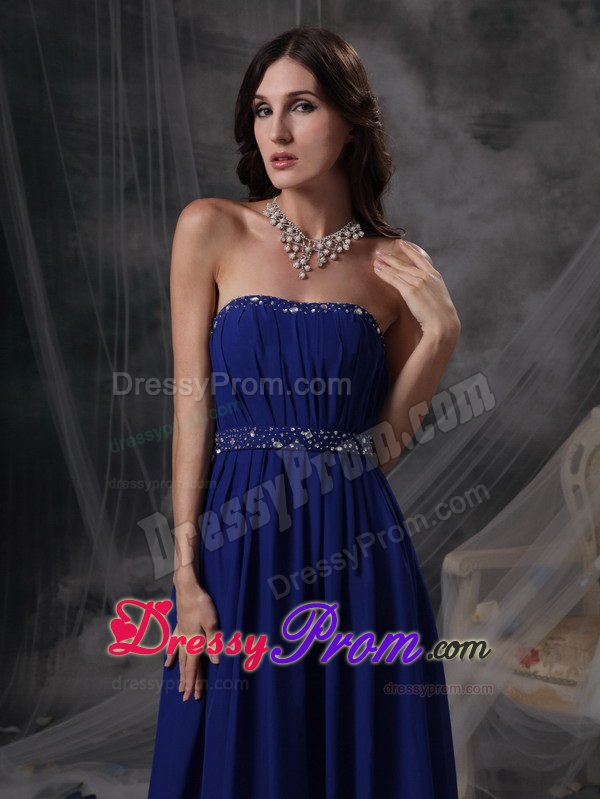 Designer Empire Strapless Beaded Ruched Prom Dresses Store