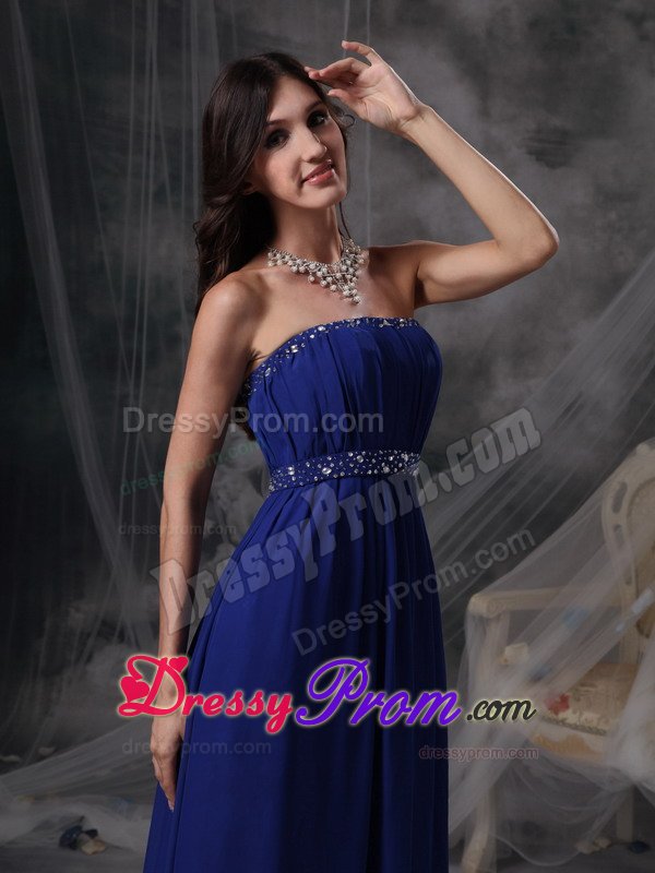 Designer Empire Strapless Beaded Ruched Prom Dresses Store