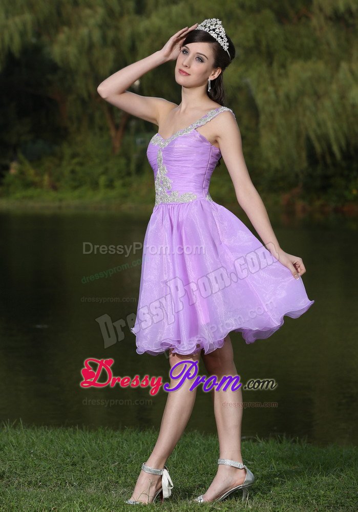 One Shoulder Beaded Short Prom Party Dress Colors for Choice