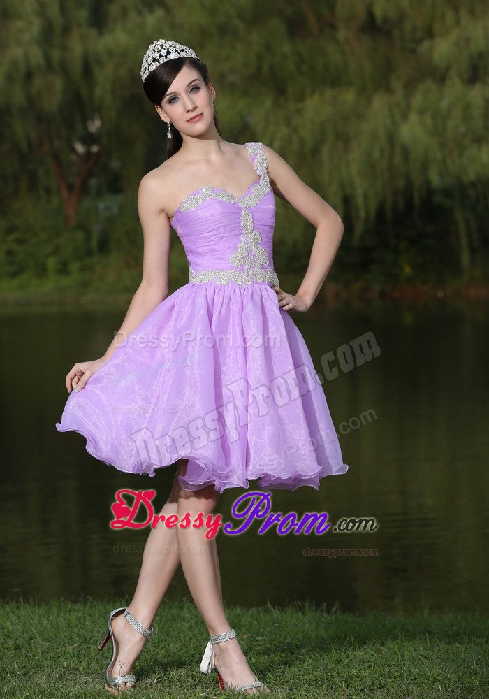 One Shoulder Beaded Short Prom Party Dress Colors for Choice