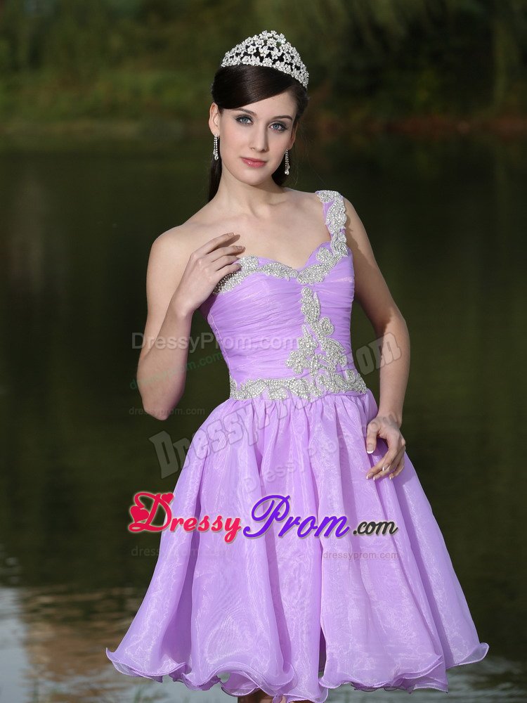 One Shoulder Beaded Short Prom Party Dress Colors for Choice