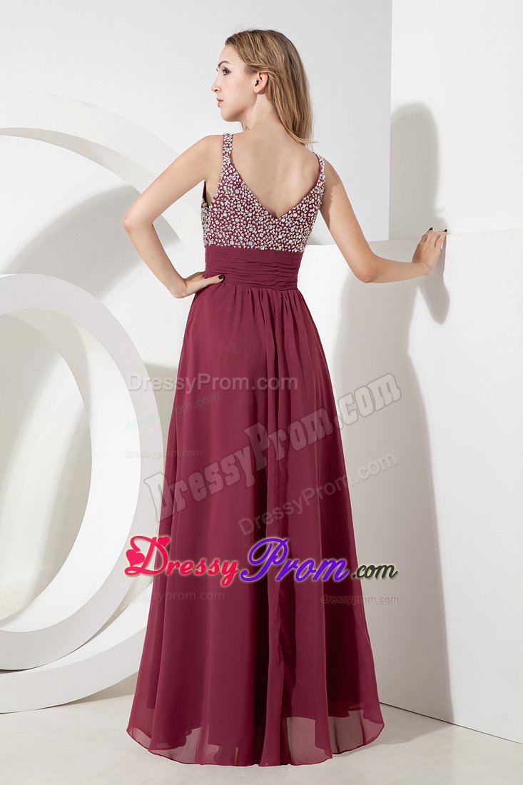 Chiffon Sweetheart Straps Prom Holiday Dresses Beading for Sorocaba