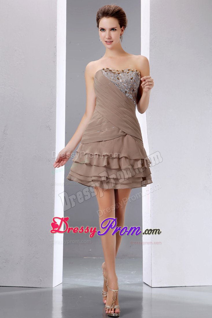 Dazzling Mini-length Prom Graduation Dresses Beading and Sequins