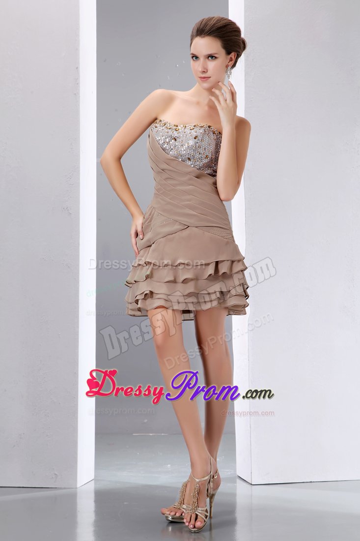 Dazzling Mini-length Prom Graduation Dresses Beading and Sequins