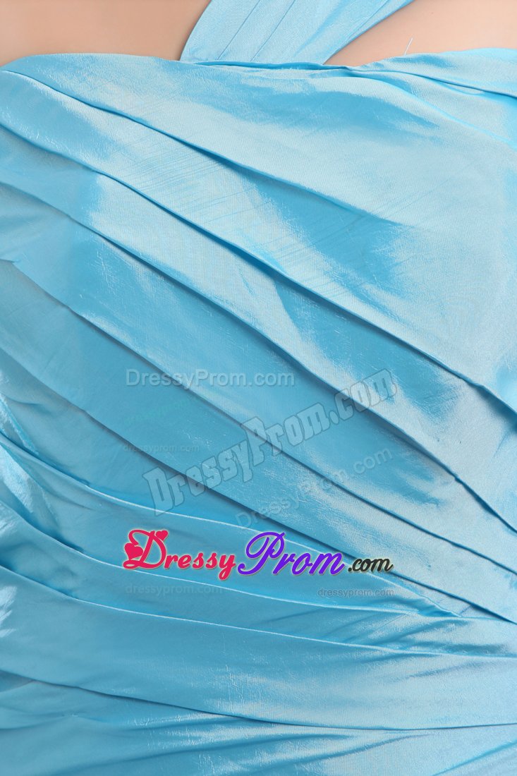 Romantic Single Shoulder JS Prom Dresses Cut out Straps with Ruches