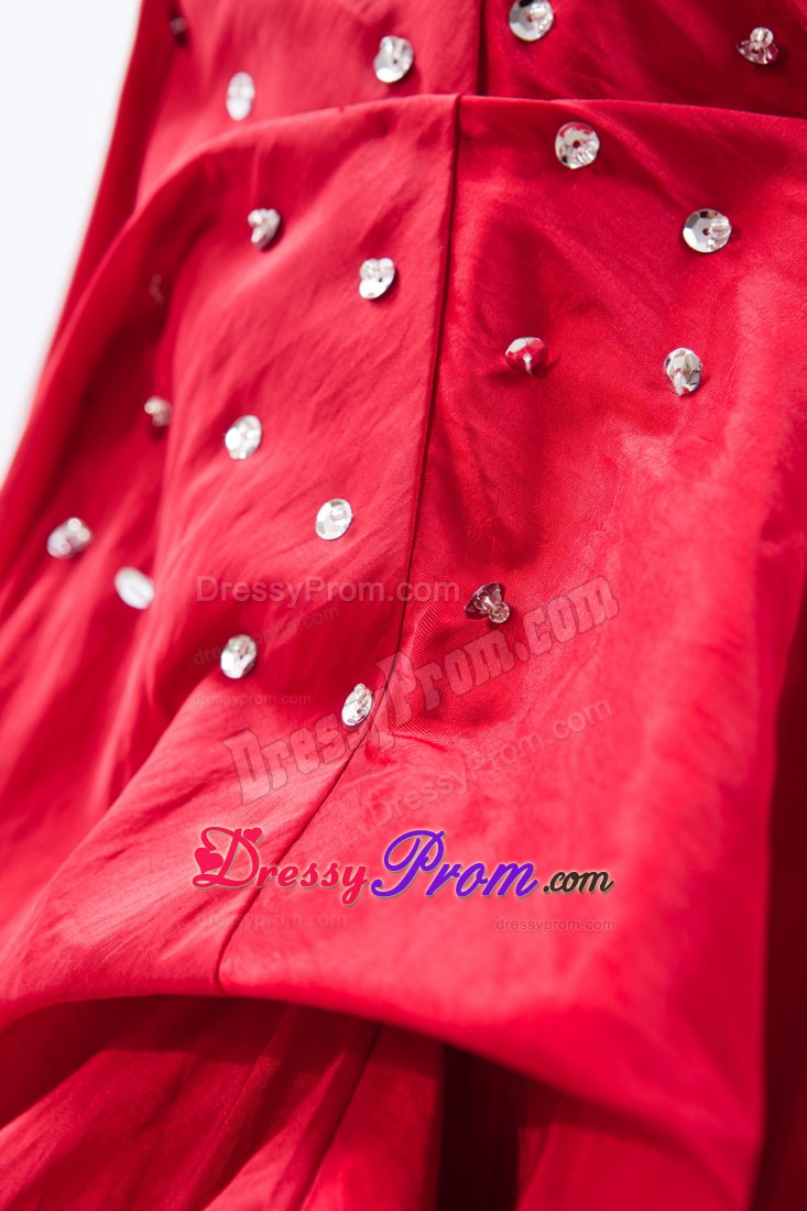 Beaded Strapless Prom Bridesmaid Dress Gowns Ruffles Lace up Back