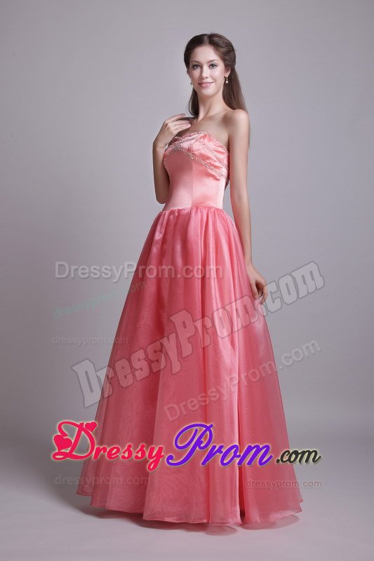 Beaded Prom Holiday Dresses Watermelon for Sao Bernardo Do Campo