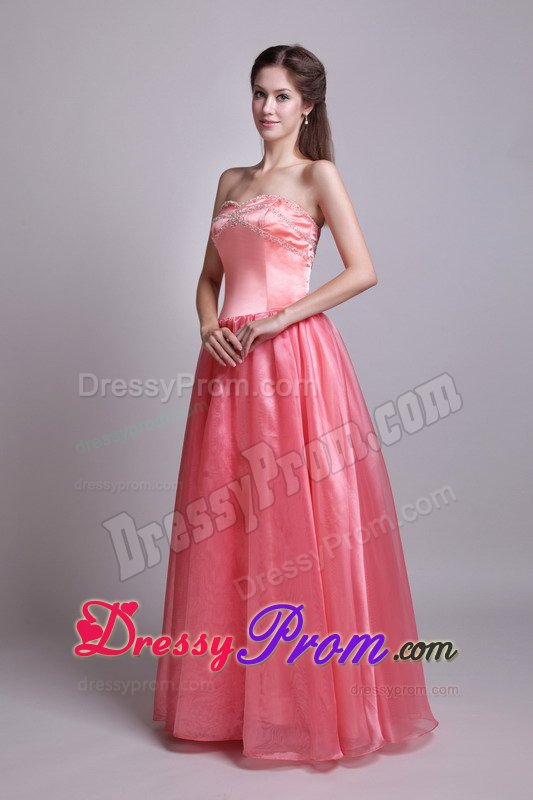 Beaded Prom Holiday Dresses Watermelon for Sao Bernardo Do Campo