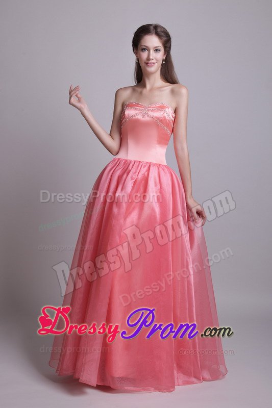 Beaded Prom Holiday Dresses Watermelon for Sao Bernardo Do Campo