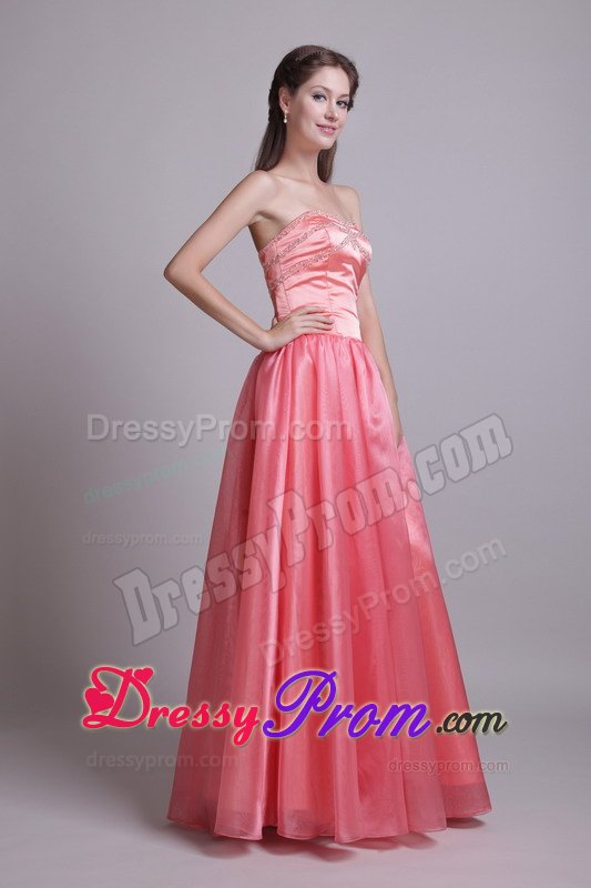 Beaded Prom Holiday Dresses Watermelon for Sao Bernardo Do Campo