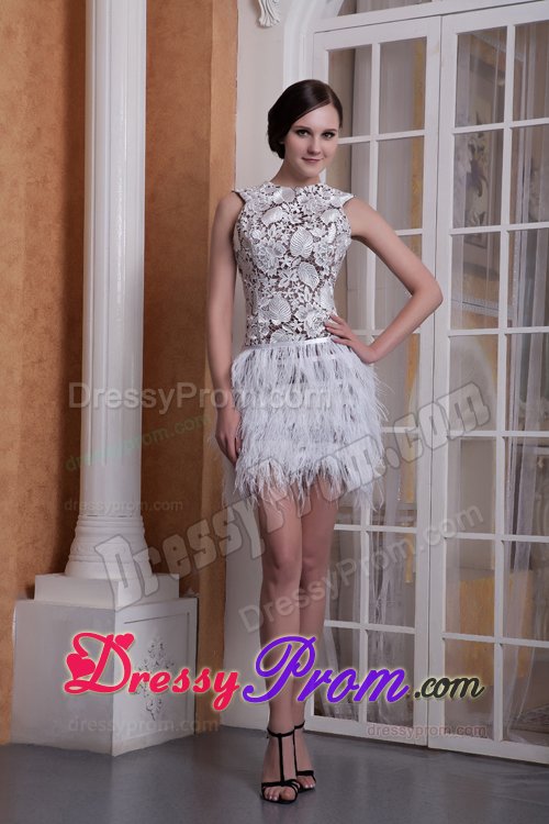 Attractive Prom Evening Dresses Tassels Mini-length with Cutout Back