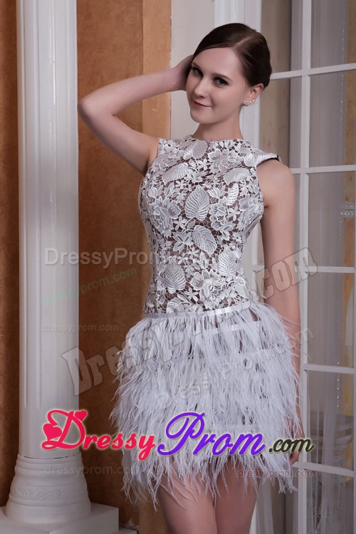 Attractive Prom Evening Dresses Tassels Mini-length with Cutout Back