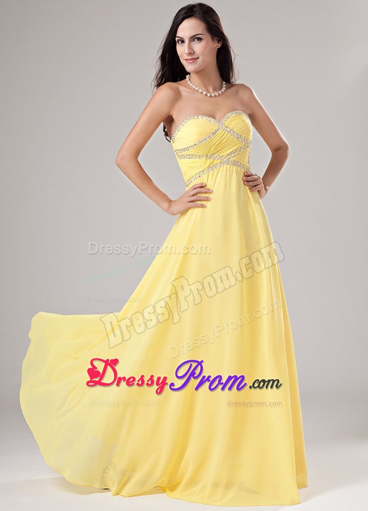Gardena CA Sweetheart Chiffon Prom Holiday Dresses with Beading