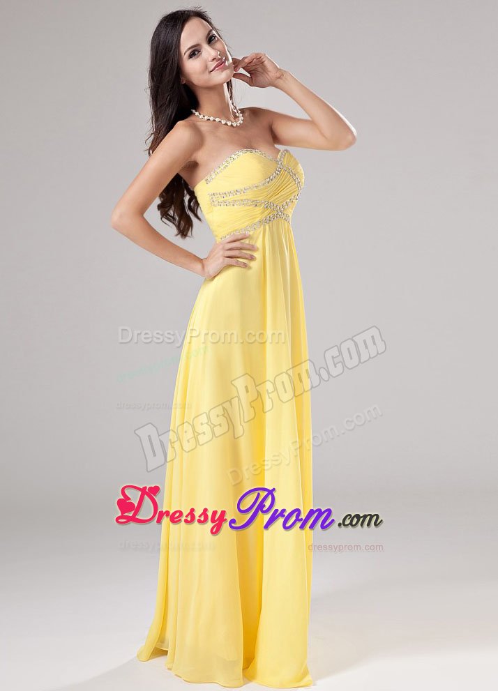 Gardena CA Sweetheart Chiffon Prom Holiday Dresses with Beading