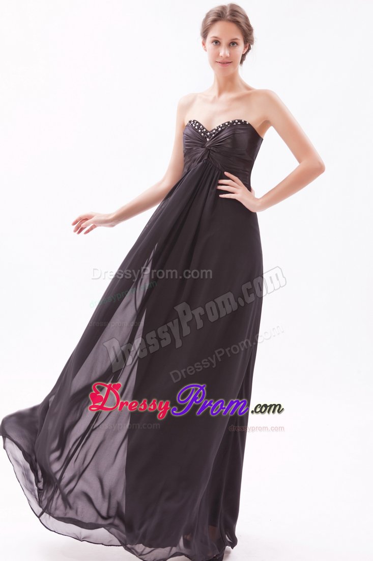 Escondido CA Black Empire Prom Bridesmaid Dress with Beading 2014