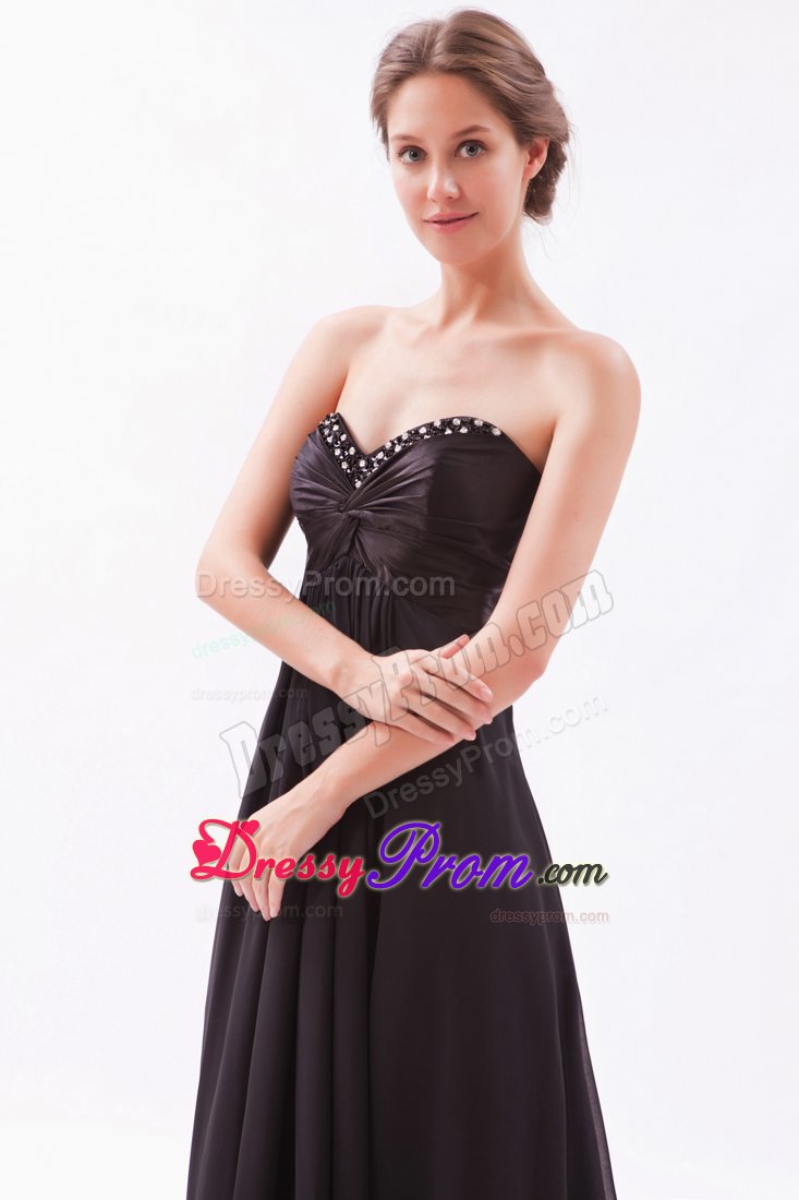 Escondido CA Black Empire Prom Bridesmaid Dress with Beading 2014