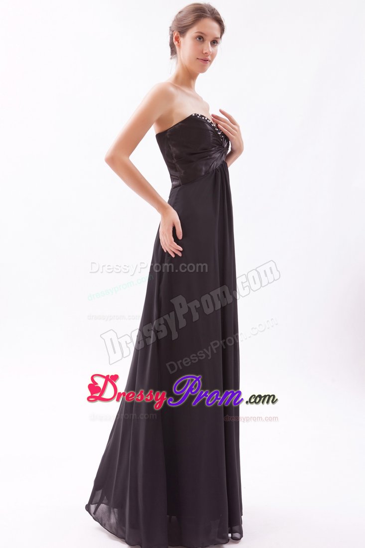 Escondido CA Black Empire Prom Bridesmaid Dress with Beading 2014