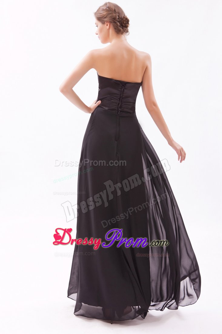 Escondido CA Black Empire Prom Bridesmaid Dress with Beading 2014