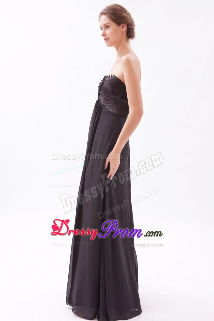 Escondido CA Black Empire Prom Bridesmaid Dress with Beading 2014
