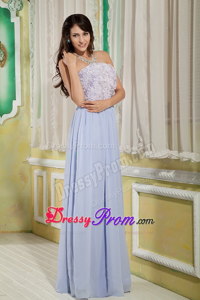 Concord CA Lilac Empire Prom Party Dress with Rolling Flowers