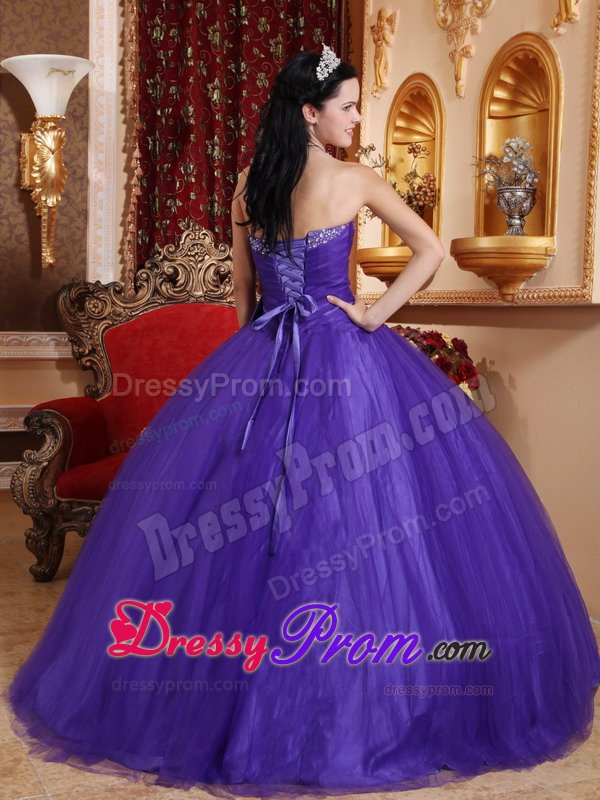 Steamboat Springs CO Purple Sweet 15 Dresses with Beading Bow