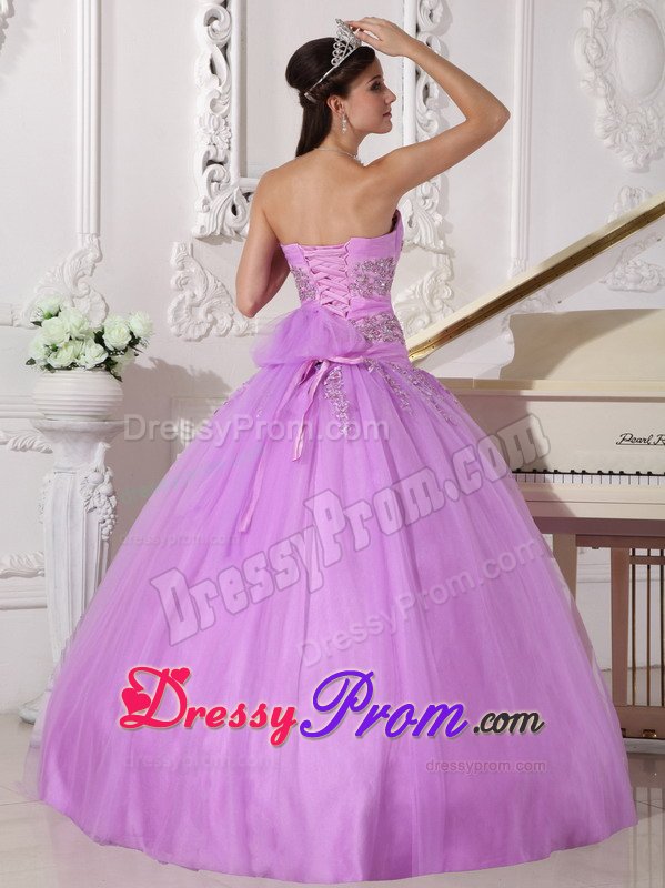 Longmont CO Lavender Sweet Sixteen Quinceanera Dress Appliques