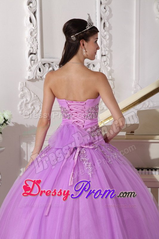 Longmont CO Lavender Sweet Sixteen Quinceanera Dress Appliques
