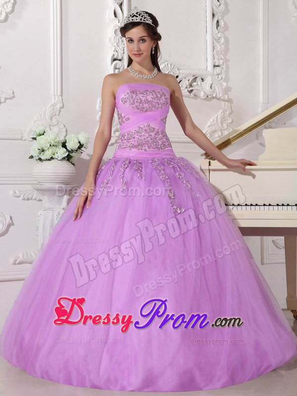 Longmont CO Lavender Sweet Sixteen Quinceanera Dress Appliques