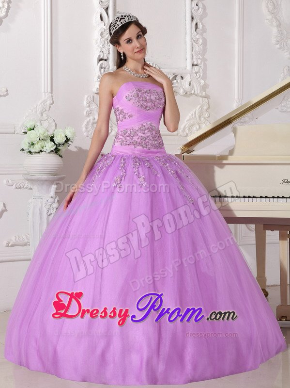 Longmont CO Lavender Sweet Sixteen Quinceanera Dress Appliques