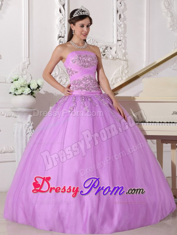 Longmont CO Lavender Sweet Sixteen Quinceanera Dress Appliques