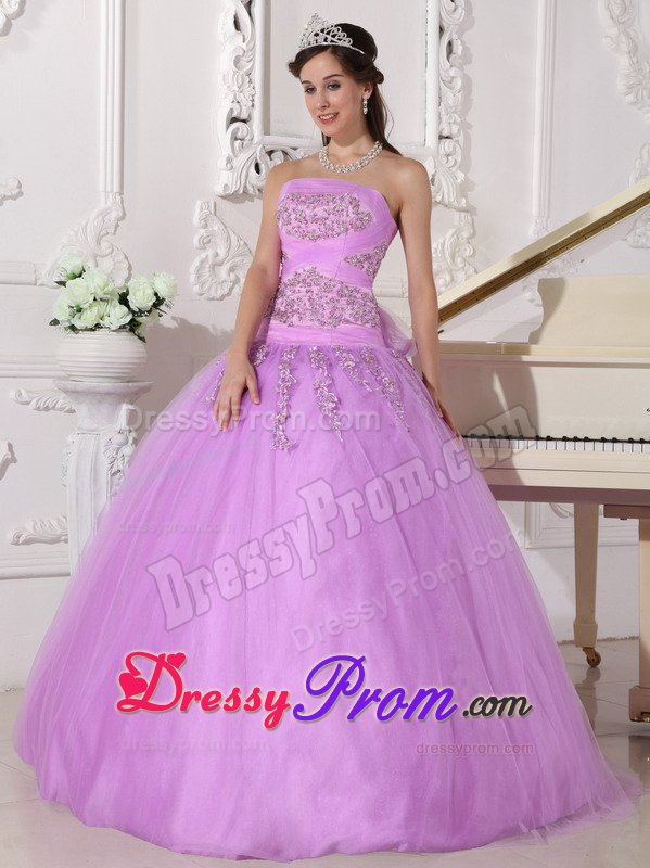 Longmont CO Lavender Sweet Sixteen Quinceanera Dress Appliques