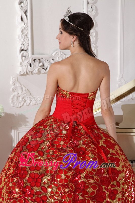 Lakewood CO Beaded and Ruched Red Strapless Quinceanera Dresses