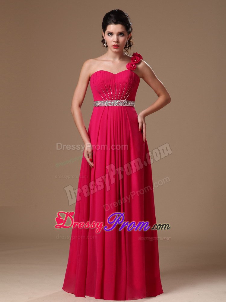 coral red colour dress