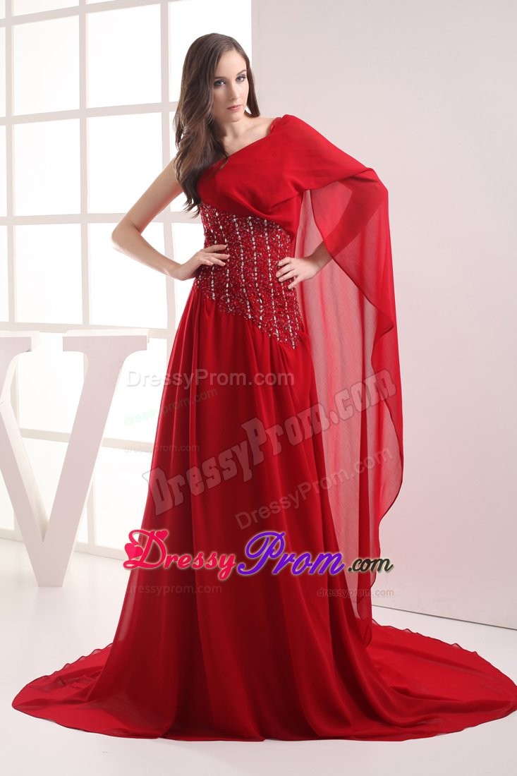 Red One Shoulder Beaded Prom formal Dress in Oxfordshire