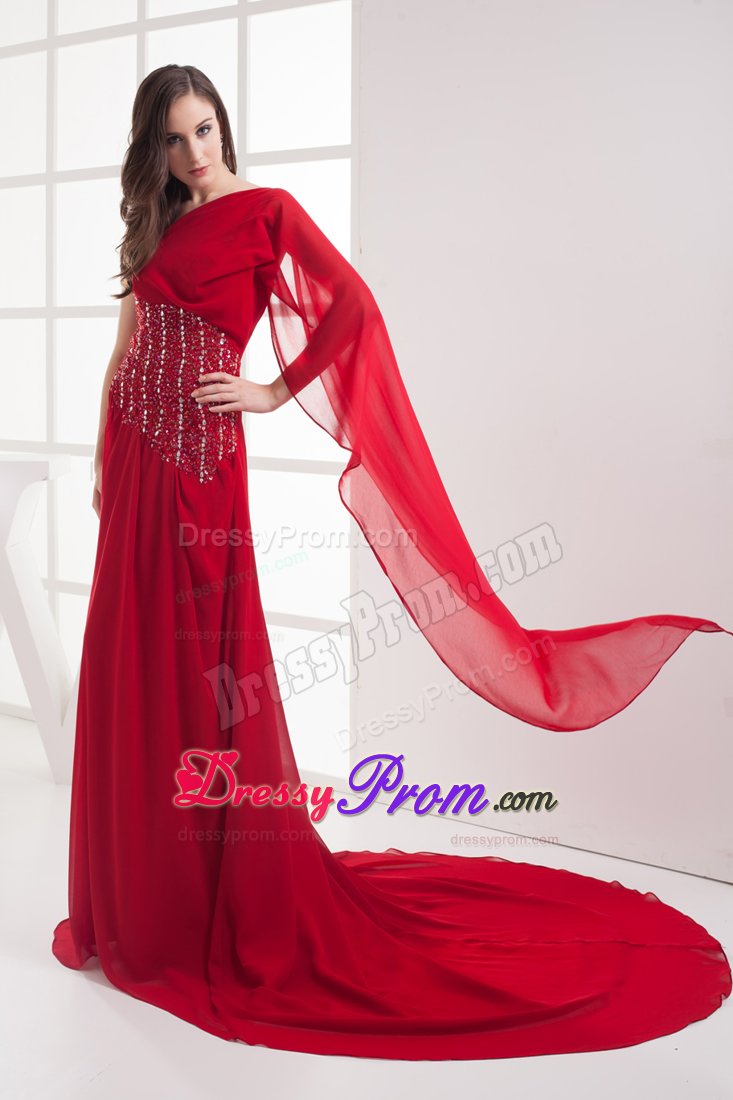 Red One Shoulder Beaded Prom formal Dress in Oxfordshire