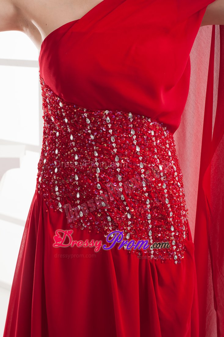 Red One Shoulder Beaded Prom formal Dress in Oxfordshire