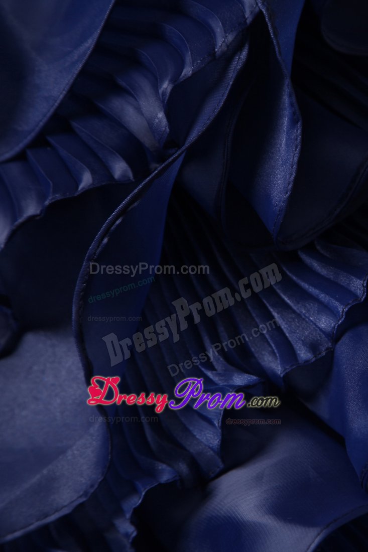 Venice CA Beading and Ruffles Accent Sweet 15 Dresses in Navy Blue