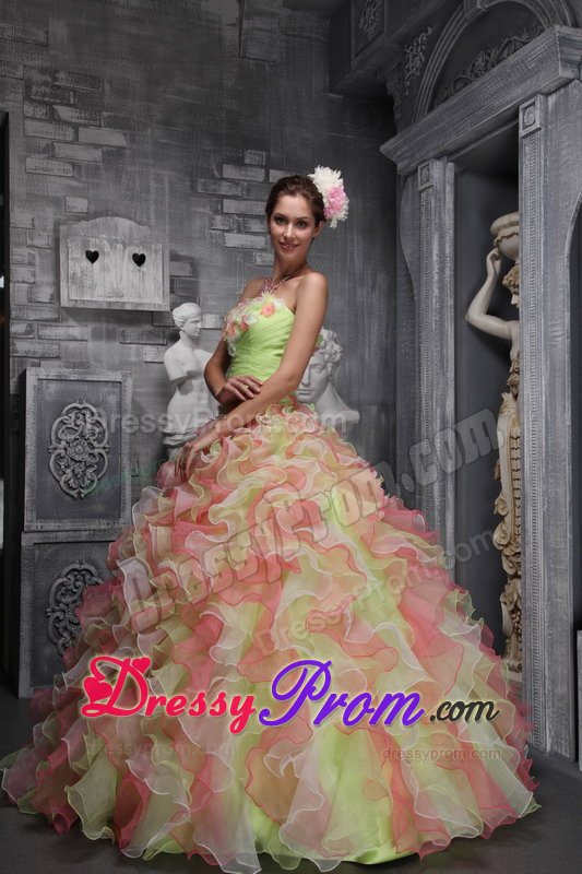 Truckee CA Bud Green Dresses for Quinceanera with Appliques