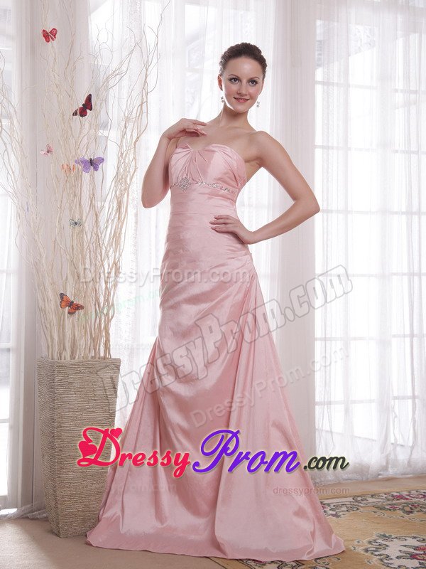 Sexy A-line Pink Beaded Prom formal Dress for Wholesale