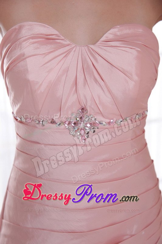 Sexy A-line Pink Beaded Prom formal Dress for Wholesale
