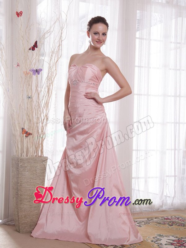 Sexy A-line Pink Beaded Prom formal Dress for Wholesale