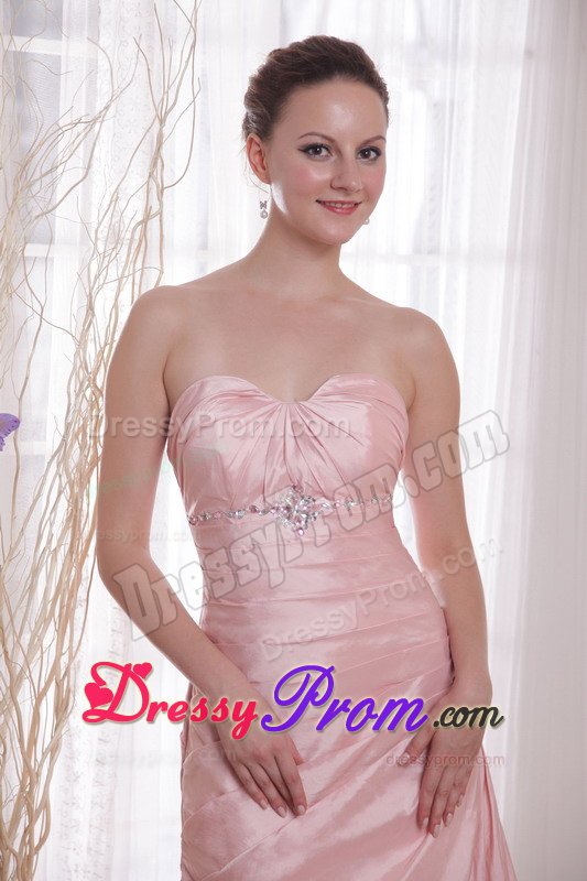 Sexy A-line Pink Beaded Prom formal Dress for Wholesale