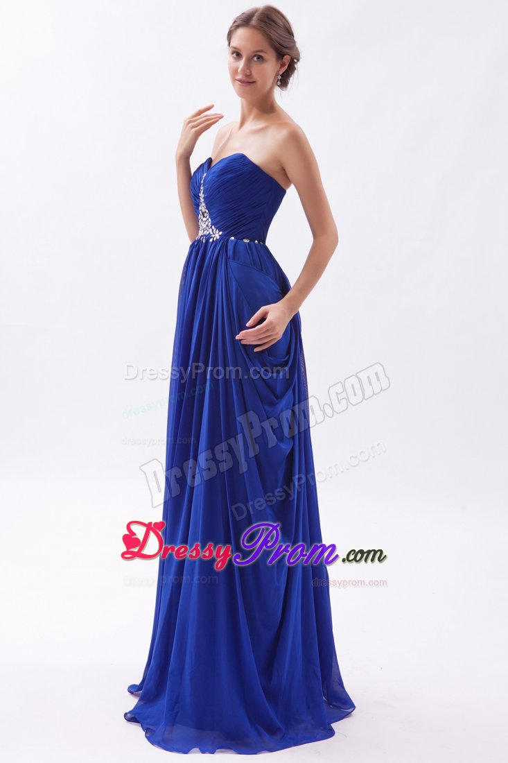 Essential Sweetheart Ruched Prom Party Dress with Rhinestones