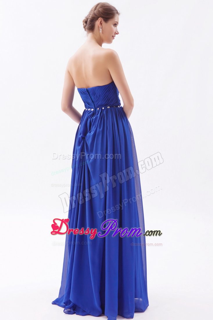 Essential Sweetheart Ruched Prom Party Dress with Rhinestones